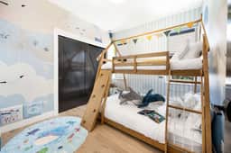 Ocean-Inspired 3B Modern Retreat w, Kids Room